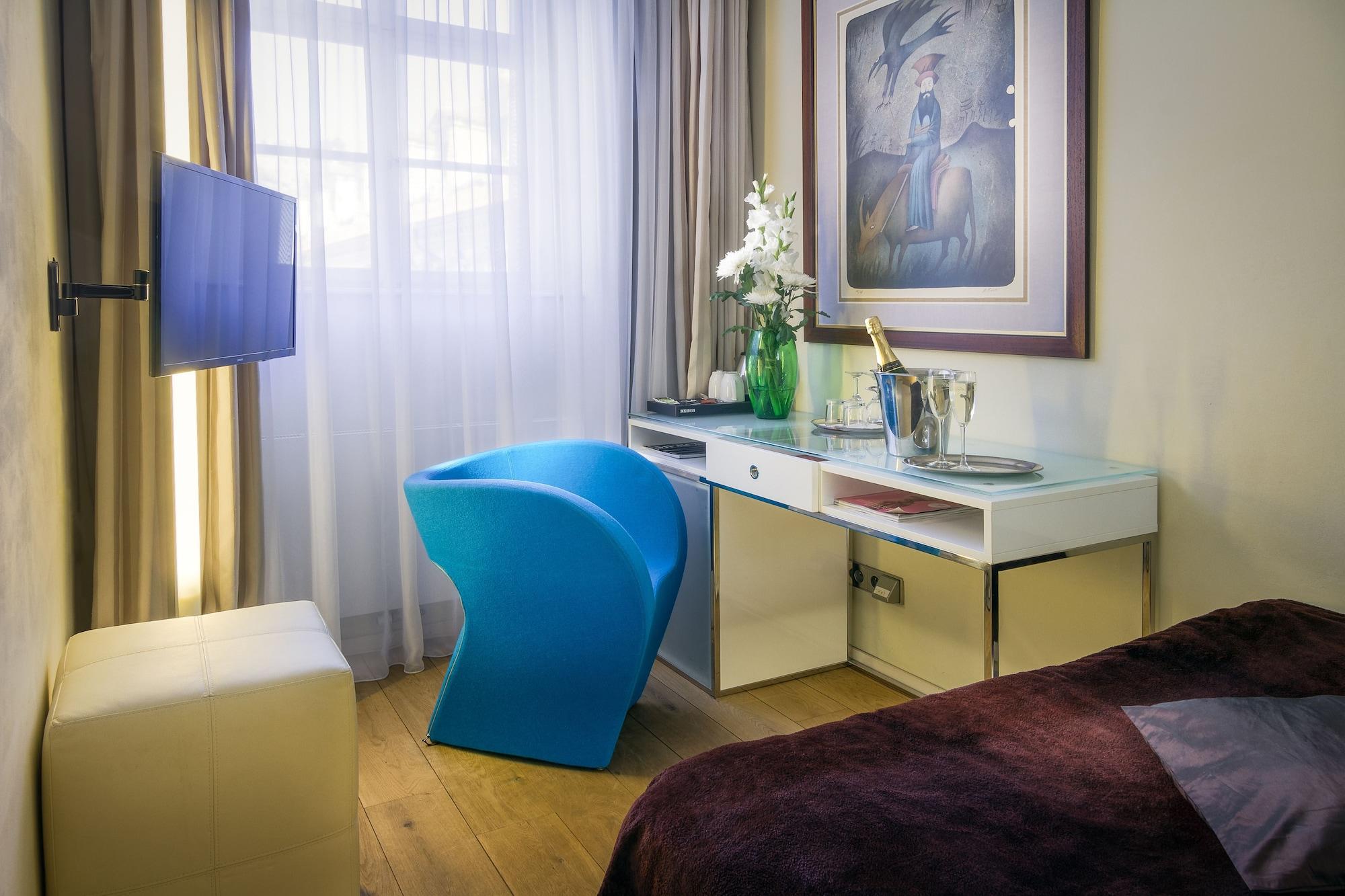 Hotel Three Storks Praga Exterior foto A room at the hotel